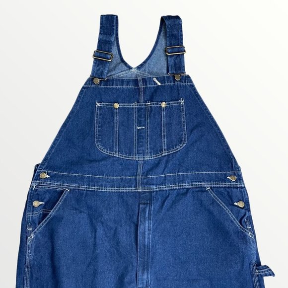 VINTAGE SEARS CLASSIC BLUE DENIM OVERALLS. - Picture 3 of 9